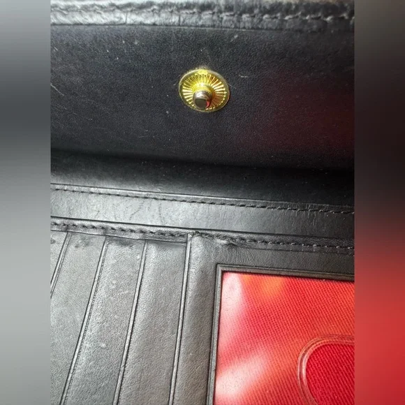 EUC Dooney & Bourke Multicolor Rainbow Pattern Leather Wallet - Picture 11 of 15